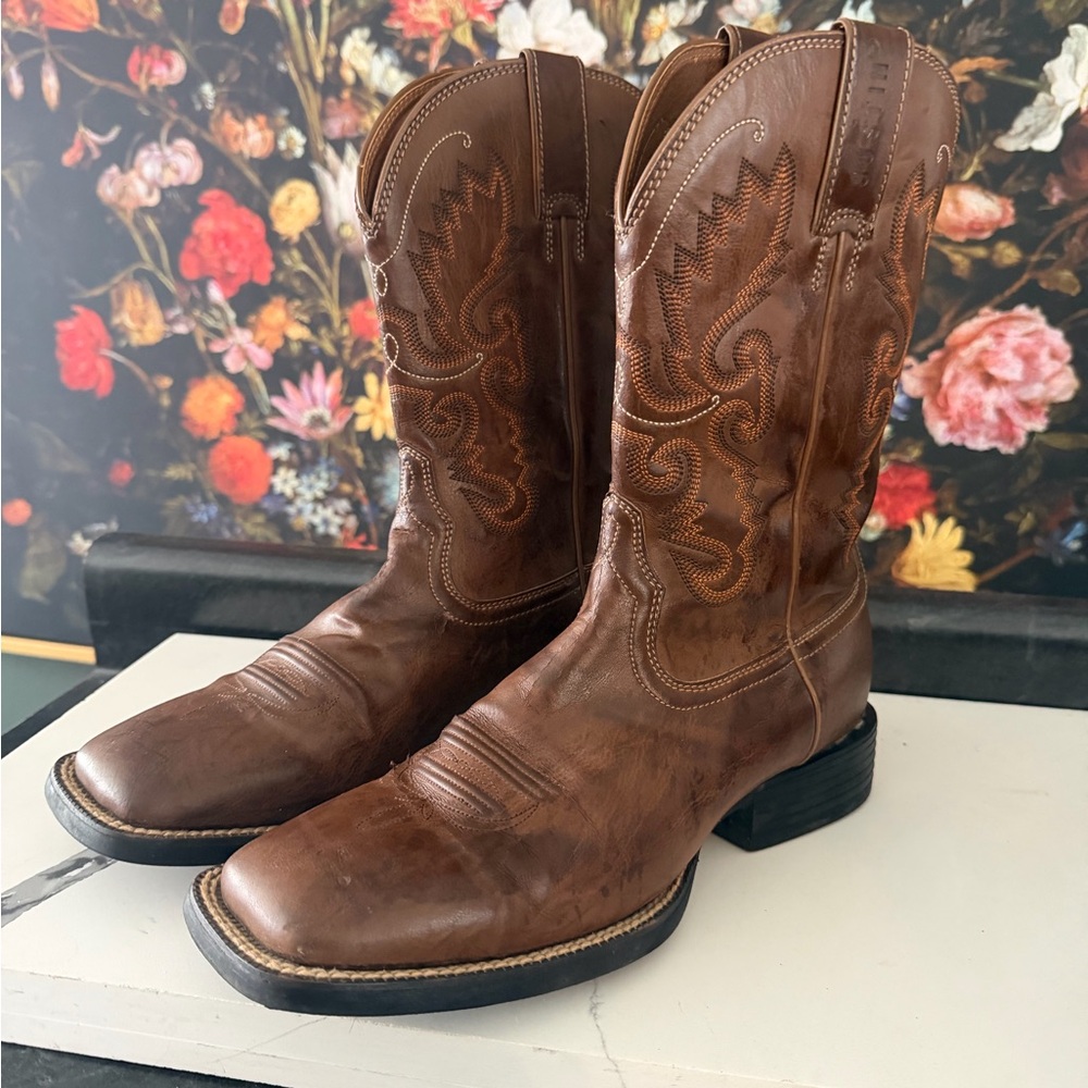 Justin Boots Rich Brown Western Boots